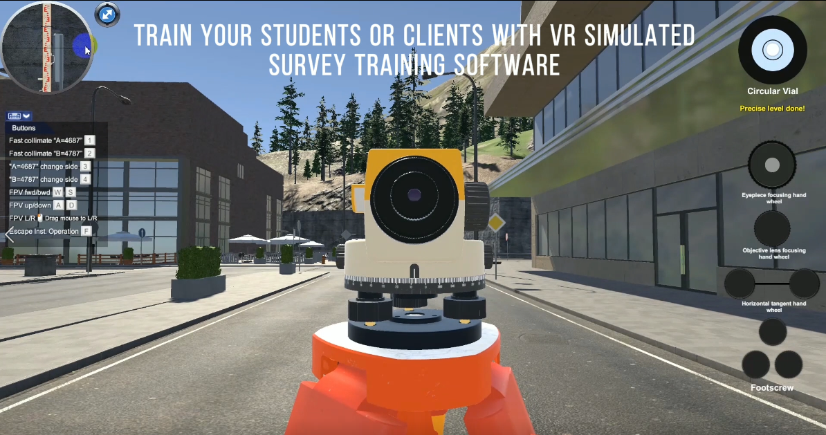VR Simulated Survey Training System