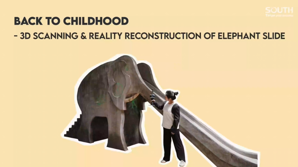 Back to Childhood - 3D Scanning & Reality Reconstruction of Elephant Slide