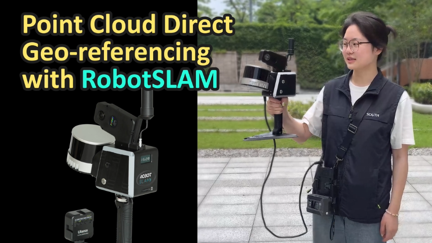 Point Cloud Direct Geo-referencing with RobotSLAM