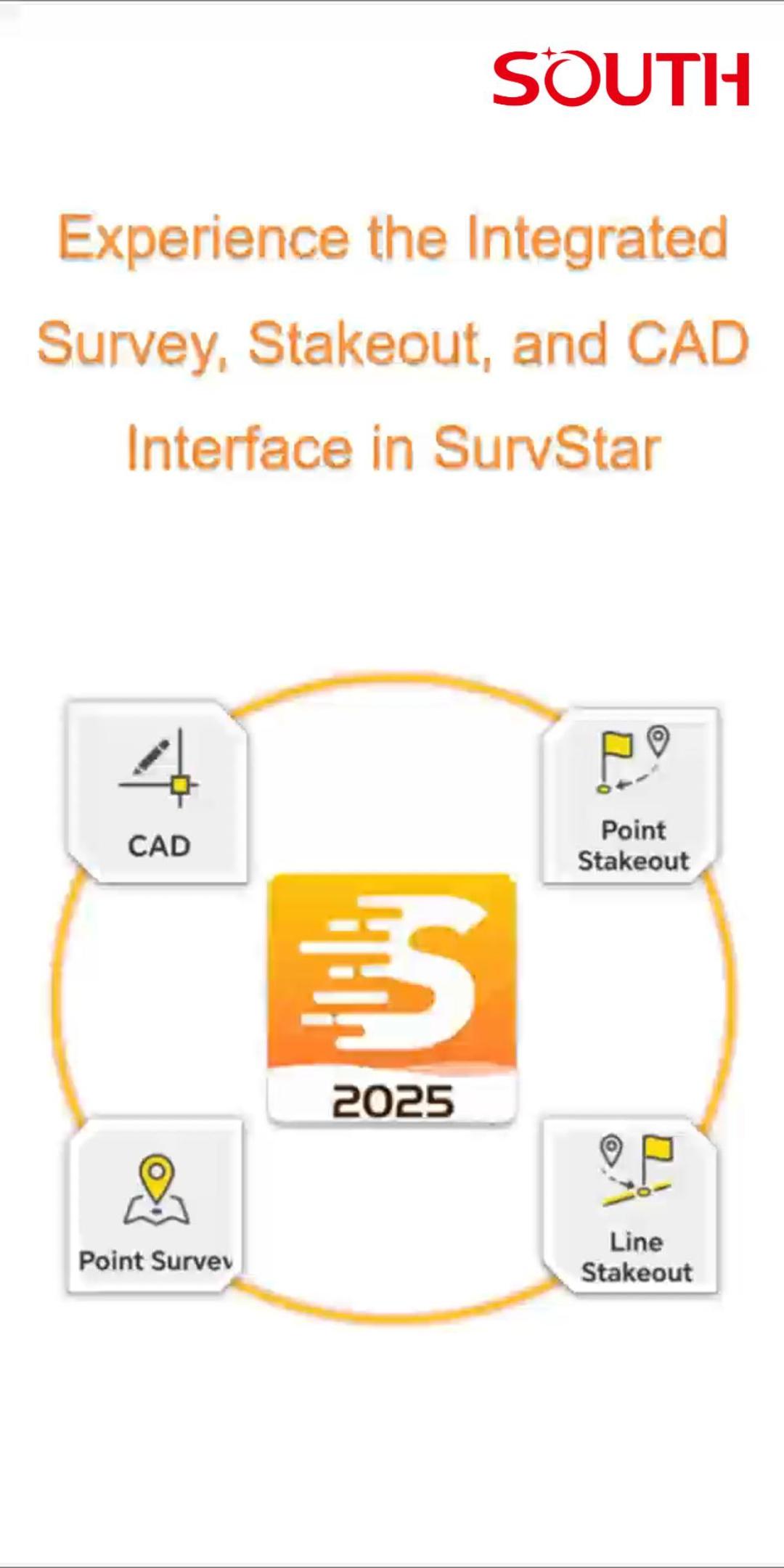 Experience the Integrated Survey, Stakeout, and CAD Interface in SurvStar