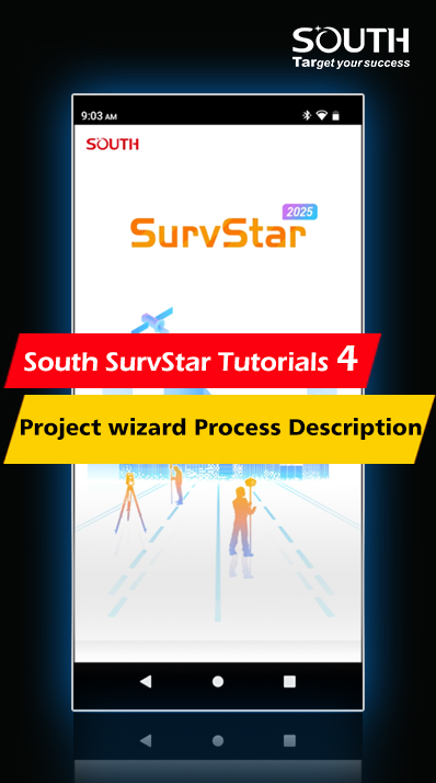 South SurvStar Tutoriales 4 - Project wizard Process Description
