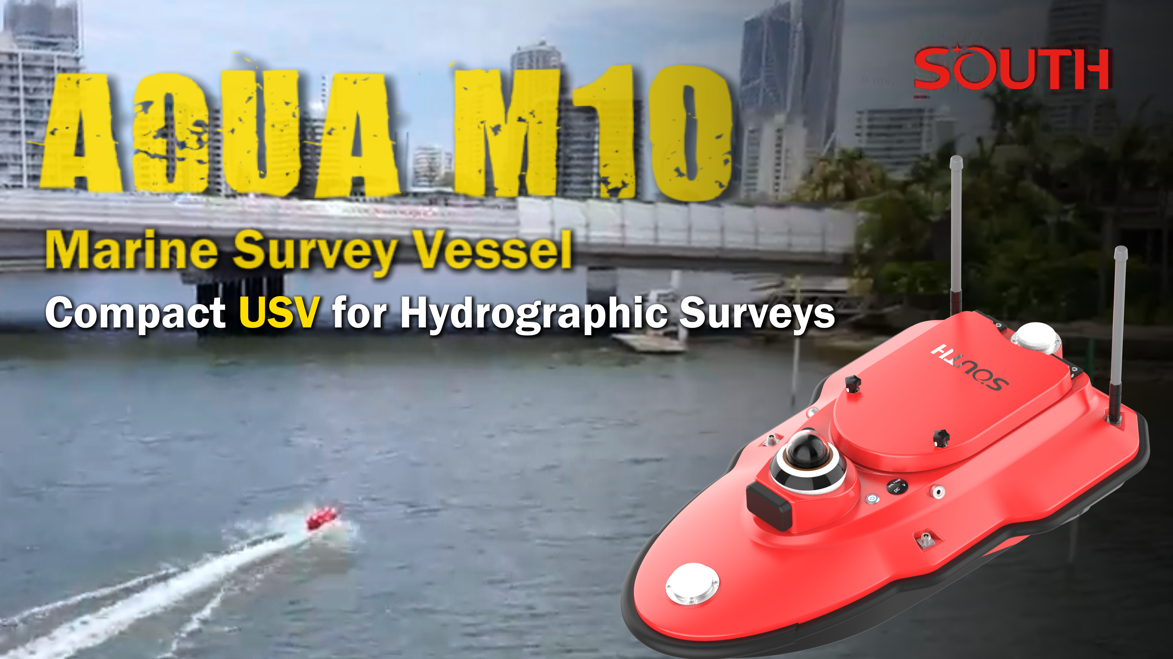 AQUA M10 Marine Survey Vessel | Compact USV for Hydrographic Surveys